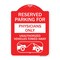 Signmission Reserved Parking for Physicians Only Unauthorized Vehicles Towed Away, Red & White, RW-1824-23082 A-DES-RW-1824-23082 - alternate 1